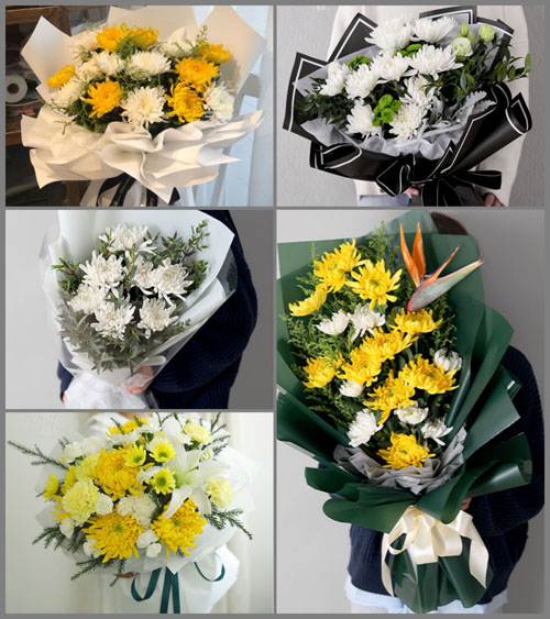 山东济宁嘉祥县嘉祥街道柏山社区白事花束代送